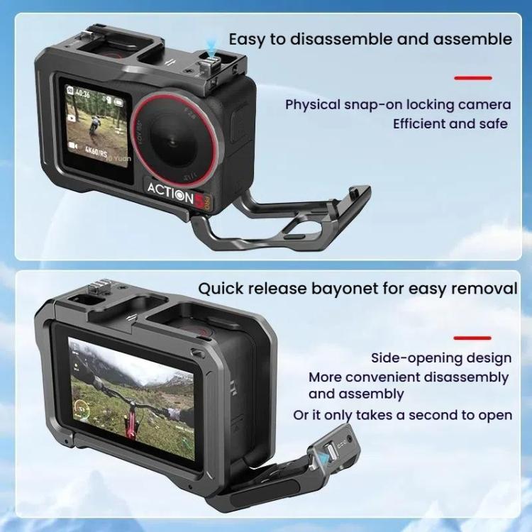 Jaula metálica para conejos HEPAIL AC70 para DJI Osmo Action 5 — imagen 6