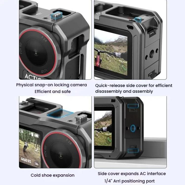 Jaula metálica para conejos HEPAIL AC70 para DJI Osmo Action 5 — imagen 8