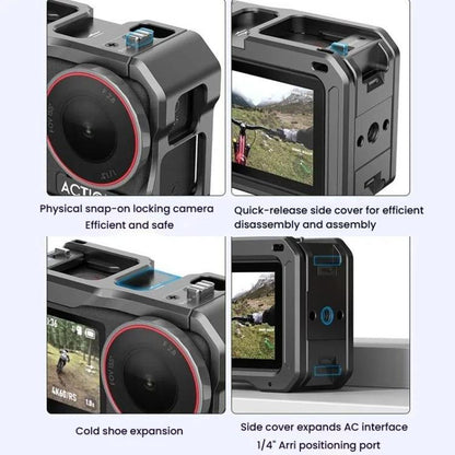 Jaula metálica para conejos HEPAIL AC70 para DJI Osmo Action 5 — imagen 8