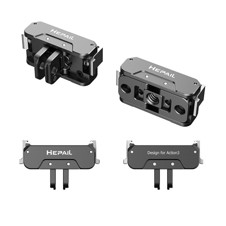 3 HEPAIL AC-17 Liberación rápida magnética de metal para DJI Osmo Action 4 — imagen 4