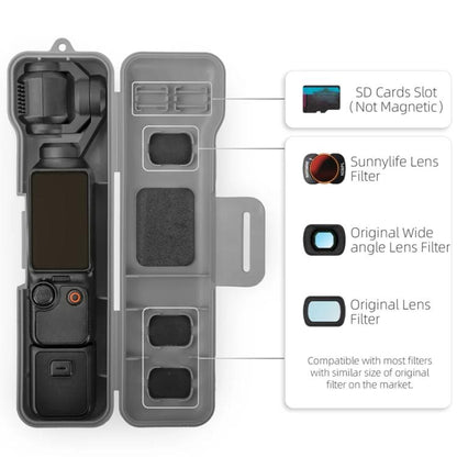 Estuche protector a prueba de golpes, con capacidad para guardar accesorios de filtro para DJI Osmo Pocket 3 (rosa) — imagen…