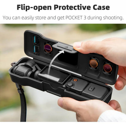 Estuche protector a prueba de golpes, con capacidad para guardar accesorios de filtro para DJI Osmo Pocket 3 (naranja) — ima…