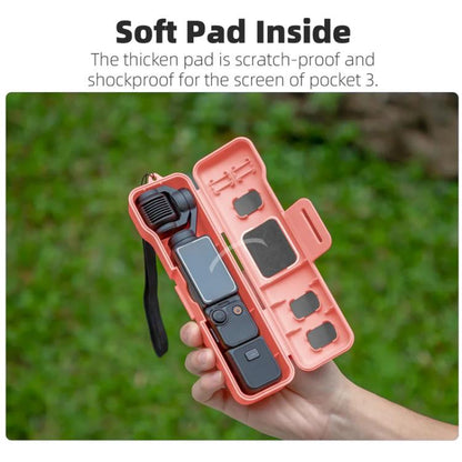 Estuche protector a prueba de golpes, con capacidad para guardar accesorios de filtro para DJI Osmo Pocket 3 (rosa) — imagen…