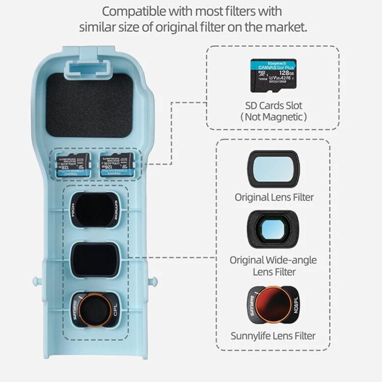 Funda protectora, carcasa superior con filtro y estuche protector para DJI Osmo Pocket 3 (rosa) — imagen 3