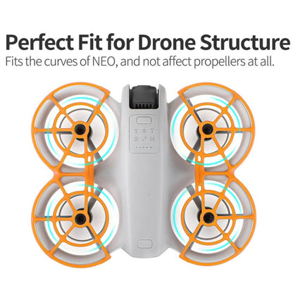 Cubierta protectora para pala de paleta Sunnylife NE-KC863 con anillo anticolisión para DJI Neo (rojo) — imagen 4