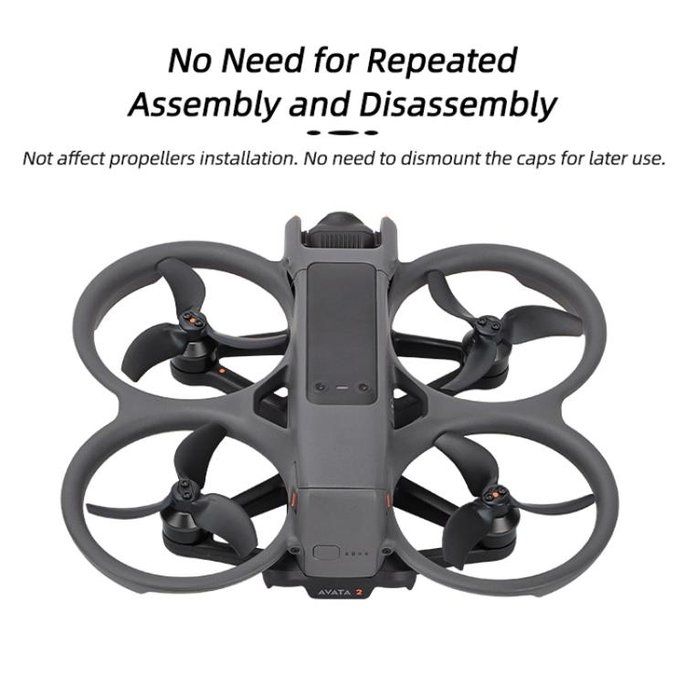 Cubierta antipolvo para motor de Sunnylife AT2-MD787, de aleación de aluminio para DJI Avata 2 (negra) — imagen 3