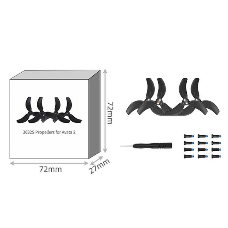 Hélices de 2 pares (negras) para DJI Avata 2 — imagen 9
