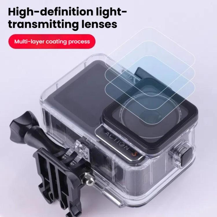 Estuche impermeable, pantalla táctil subacuática de 5 m para DJI Osmo Action 3 (transparente) — imagen 6