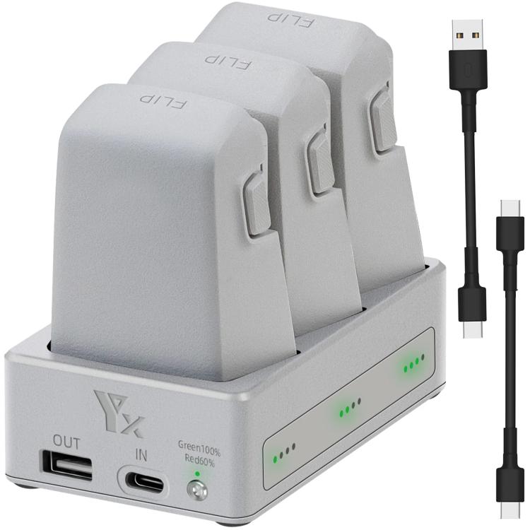 Batería Sistema de gestión de bidireccional con cargador de 3 vías para DJI Flip