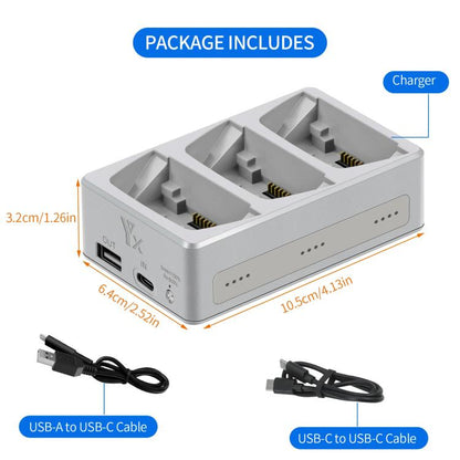 Batería Sistema de gestión de bidireccional con cargador de 3 vías para DJI Flip — imagen 11