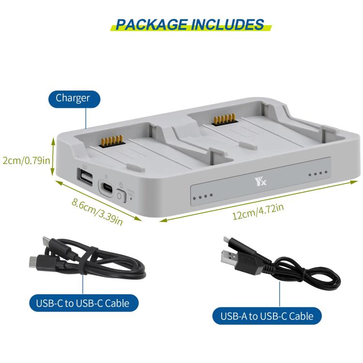 Batería Para el sistema de gestión de bidireccional del concentrador de carga paralela YX para DJI Flip — imagen 10