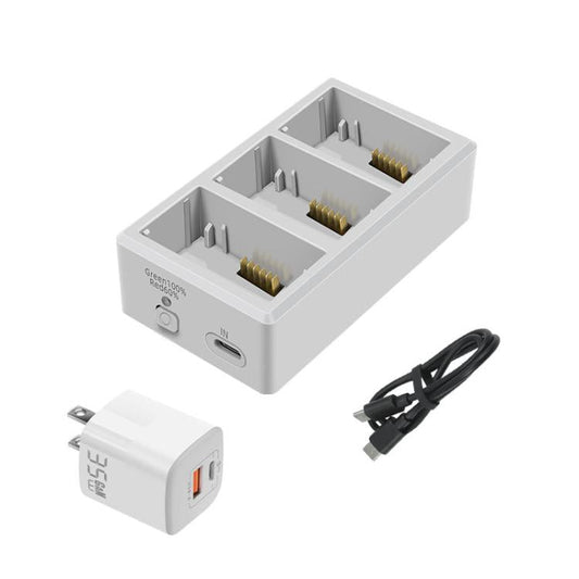 Batería Cargador de triple YX, enchufe estadounidense) para DJI Mini 4 Pro / Mini 3 Pro para DJI DJI Mini 4 Pro, DJI Mini 3…