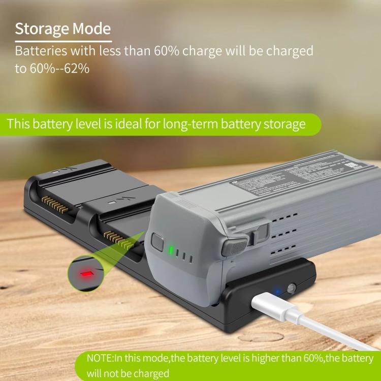 Batería Cargador de YX de 3 vías, accesorios para drones Butler para DJI Air 3S — imagen 5