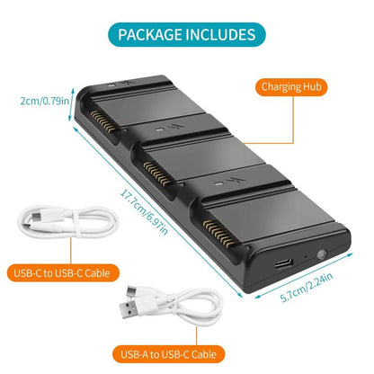 Batería Cargador de YX de 3 vías, accesorios para drones Butler para DJI Air 3S — imagen 8