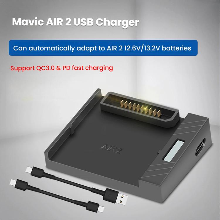 Batería Cargador de, compatible con carga inteligente automática para DJI Air 2S — imagen 2