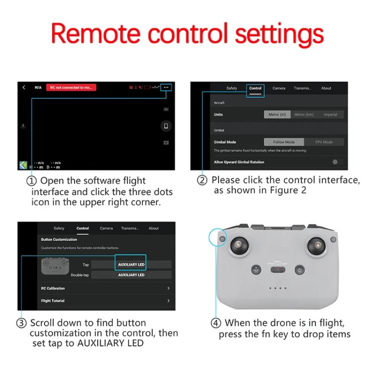 Lanzador recargable con sistema de lanzamiento aéreo YX para dron, carga de 500 g para DJI Mavic Air 2 — imagen 8