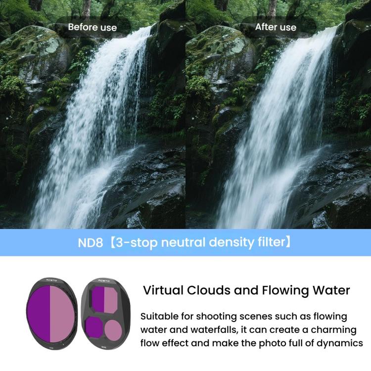 Filtro de lente RCSTQ, estilo: ND8/PL para DJI Mavic 4 Pro — imagen 4
