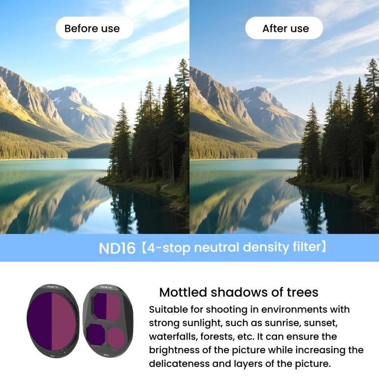 Filtro de lente RCSTQ, estilo ND32 para DJI Mavic 4 Pro — imagen 5