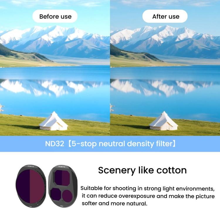 Filtro de lente RCSTQ, estilo: ND8/PL para DJI Mavic 4 Pro — imagen 6