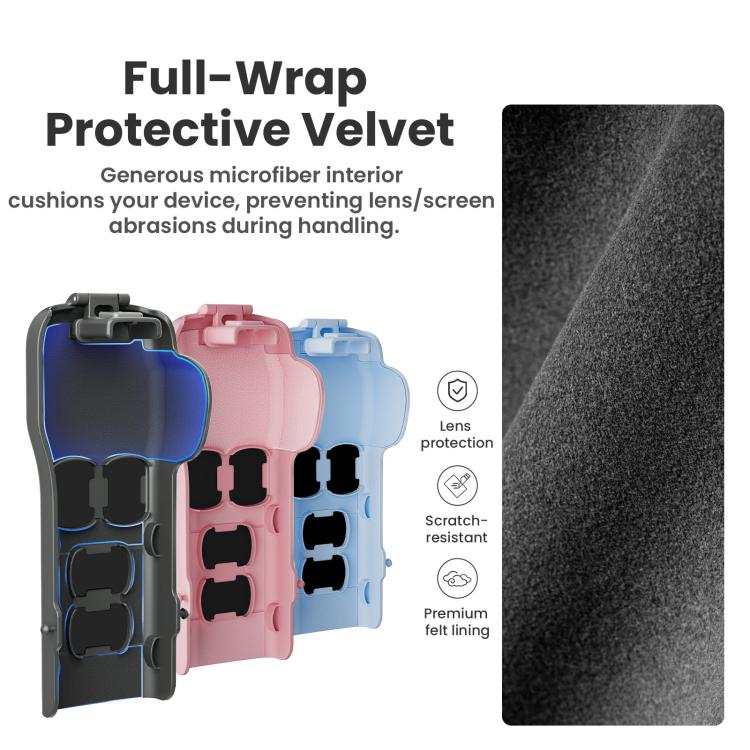 Estuche protector aMagisn para cámara con 4 ranuras para filtros magnéticos para DJI Osmo Pocket 3 (negro) — imagen 3