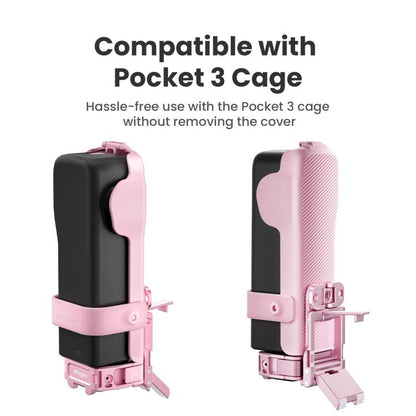 Estuche protector aMagisn para cámara con 4 ranuras para filtros magnéticos para DJI Osmo Pocket 3 (rosa) — imagen 8