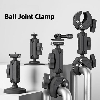 Base Abrazadera de brazo metálico aMagisn con magnética y rótula de 1/4 de pulgada para cámaras Insta360, y GoPro (negro) —…