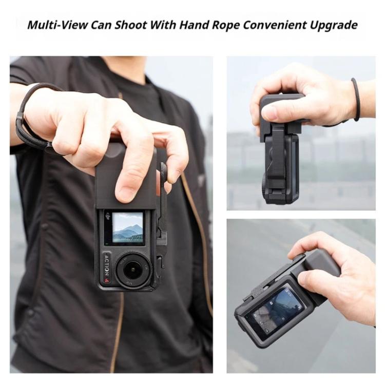 Empuñadura magnética para vlogs callejeros para DJI Osmo Action 5 (negra) — imagen 4