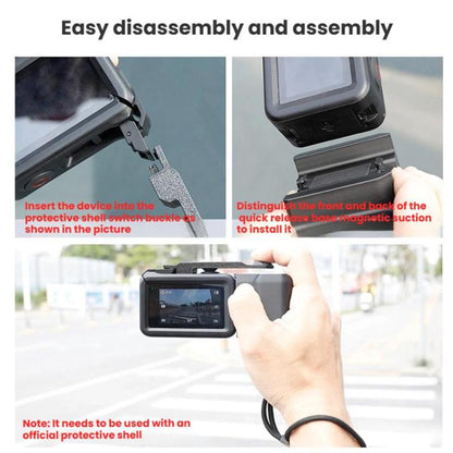 Empuñadura magnética para vlogs callejeros para DJI Osmo Action 5 (negra) — imagen 7