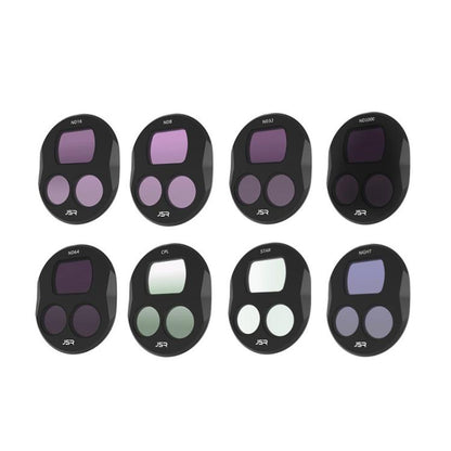 Lente Protector de con filtro JSR, estilo: CPL+ND8+ND16+ND32+ND64+STAR+ND1000+NIGHT para DJI Mavic 4 Pro