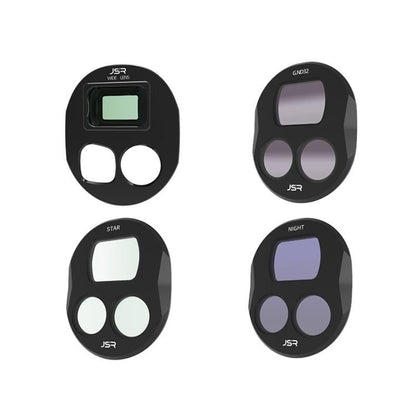 Lentes Accesorios para aéreas gran angular JSR, estilo: WIDE+GND32+STAR+NIGHT para DJI Mavic 4 Pro
