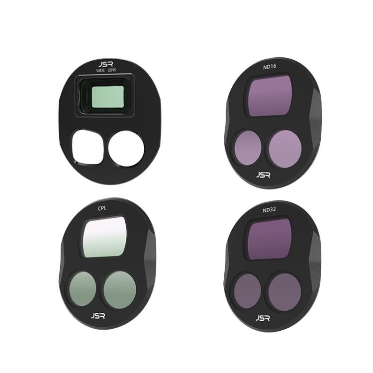 Lentes Accesorios para aéreas gran angular JSR, estilo: WIDE+CPL+GND16+GND32 para DJI Mavic 4 Pro