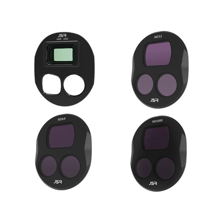 Lentes Accesorios para aéreas gran angular JSR, estilo: WIDE+ND32+ND64+ND1000 para DJI Mavic 4 Pro