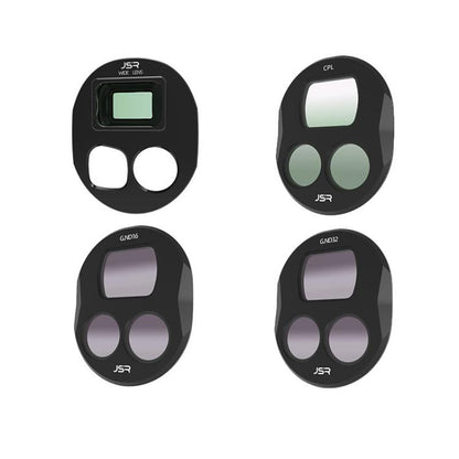 Lentes Accesorios para aéreas gran angular JSR, estilo: WIDE+CPL+ND16+ND32 para DJI Mavic 4 Pro