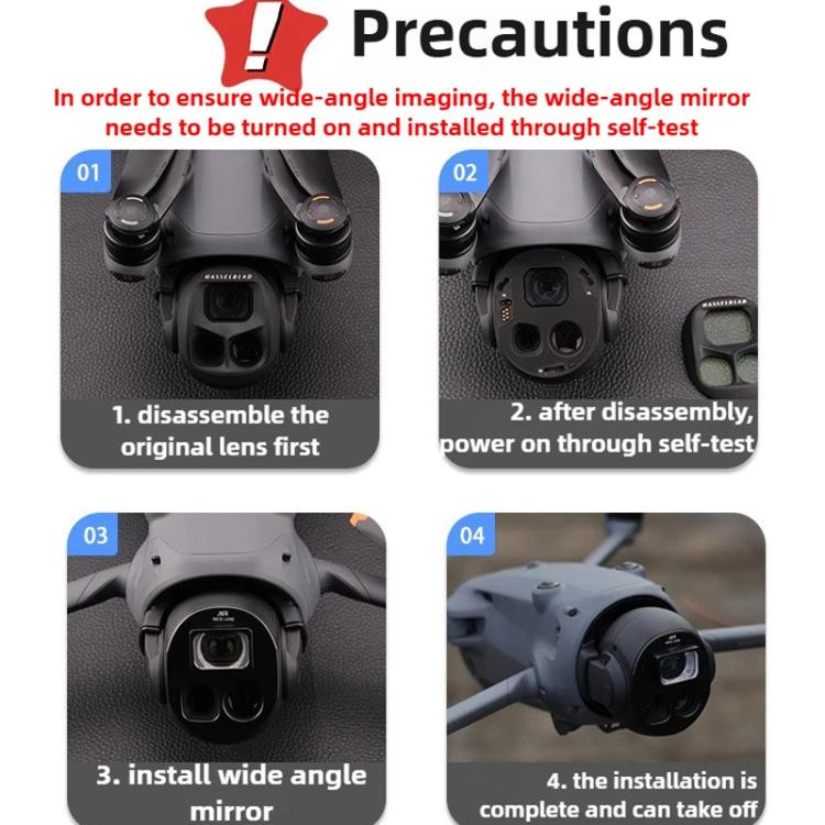 Lentes Accesorios para aéreas gran angular JSR, estilo: WIDE+CPL+ND16+ND32 para DJI Mavic 4 Pro — imagen 7