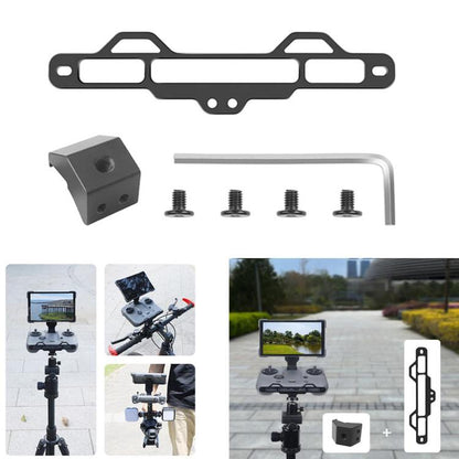 Soporte de montaje para trípode de aleación de aluminio de 1/4 de pulgada (negro)