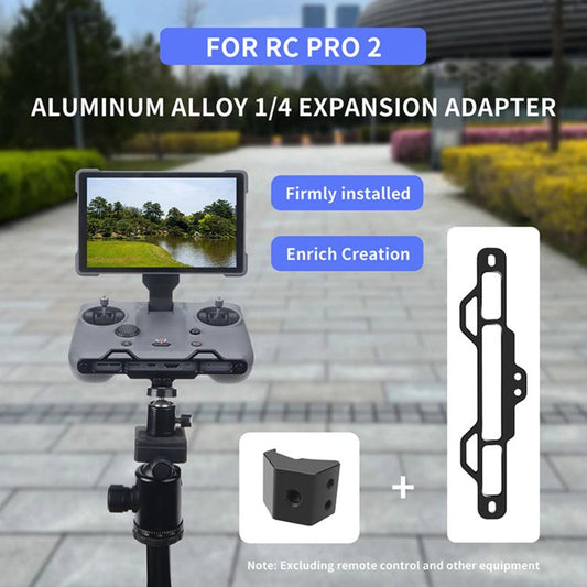 Soporte de montaje para trípode de aleación de aluminio de 1/4 de pulgada (negro) — imagen 2