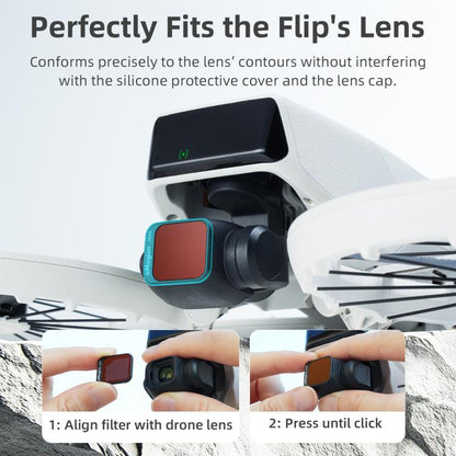 Lentes Accesorios para con filtro aMagisn, especificaciones: ND8+ND16+ND32+ND64 para DJI Flip — imagen 6