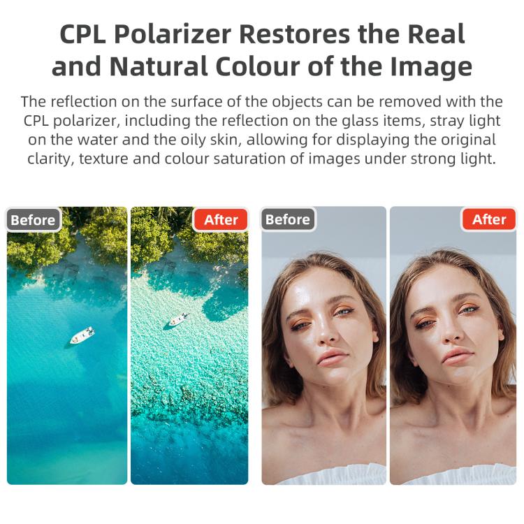 Lentes Accesorios para con filtro, especificación: CPL para DJI Flip — imagen 8