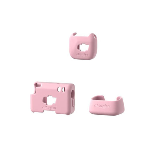 Funda protectora de silicona, color: rosa 3 en 1