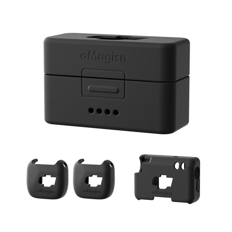 Funda protectora de silicona, color: negro 4 en 1