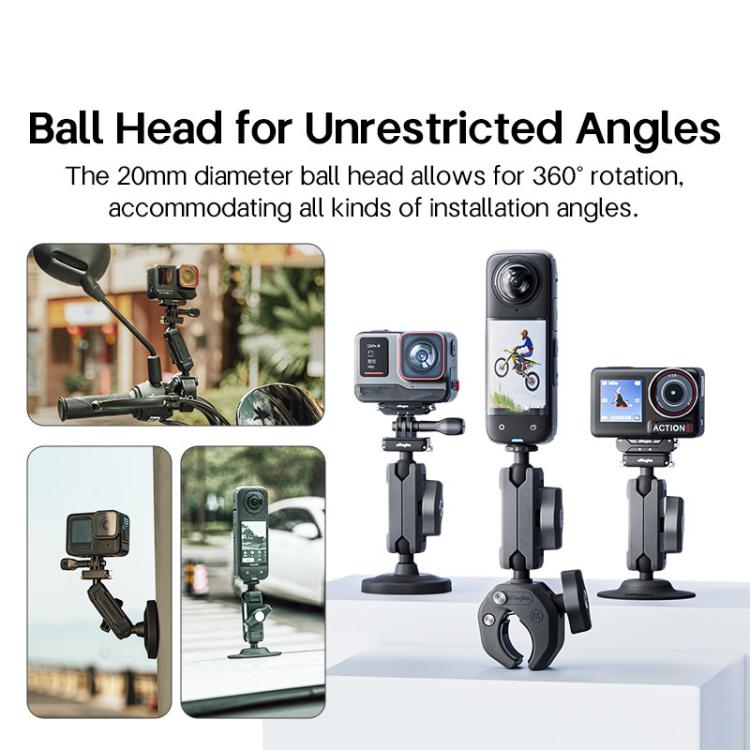 Soporte de brazo AMagisn HM10 - metálico para cámara Insta360, y GoPro, soporte de bicicleta — imagen 9