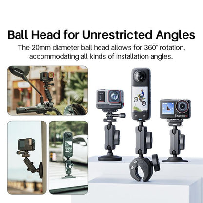 Soporte de brazo AMagisn HM10 - metálico para cámara Insta360, y GoPro, soporte de bicicleta — imagen 9