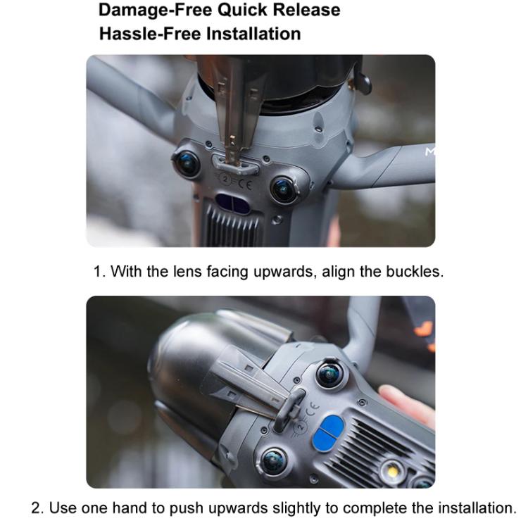 Cubierta protectora para lente de cardán CYNOVA para DJI Mavic 4 Pro (negro transparente) — imagen 7