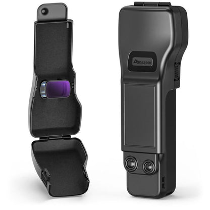 Estuche protector Amazear, todo en uno, antiarañazos y con ranura para filtro para DJI Osmo Pocket 3 (negro)