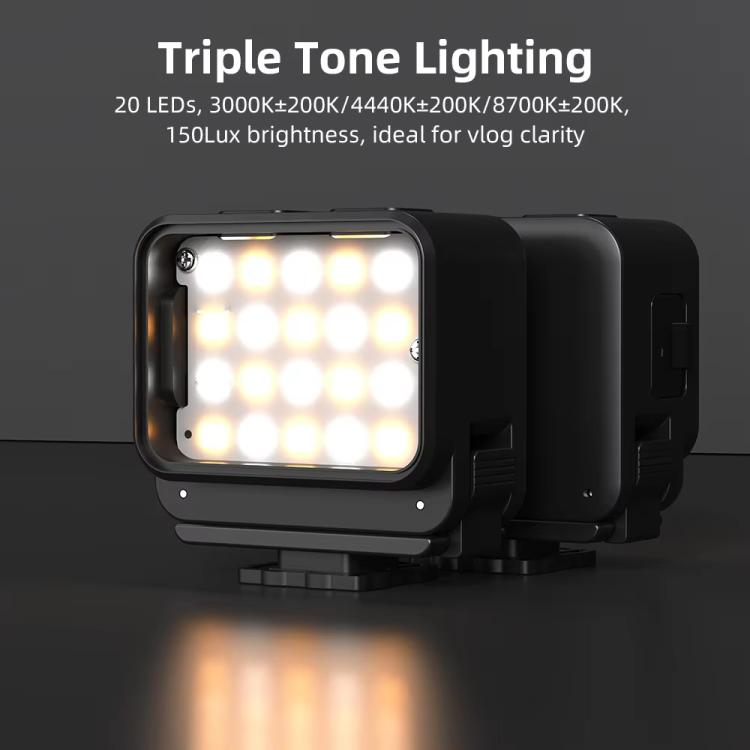 Luz de relleno magnética Flymile de 20 LED, recargable, ajustable (negro) — imagen 5