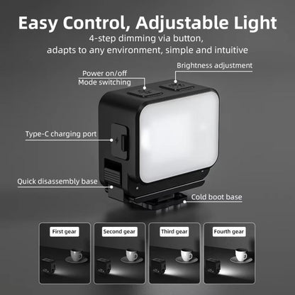 Luz de relleno magnética Flymile de 20 LED, recargable, ajustable (negro) — imagen 9