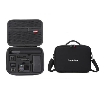 Estuche de transporte, kit todo en uno, resistente, para hombro y mano (negro)
