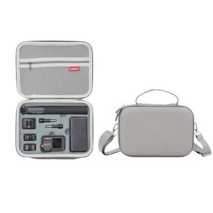 Estuche de transporte, kit todo en uno, resistente, para hombro y mano (gris)