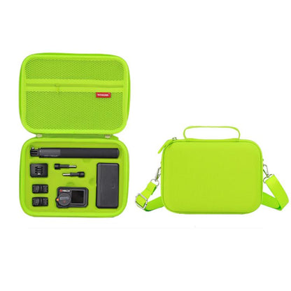 Estuche de transporte, kit todo en uno, resistente, para hombro y mano (verde fluorescente)