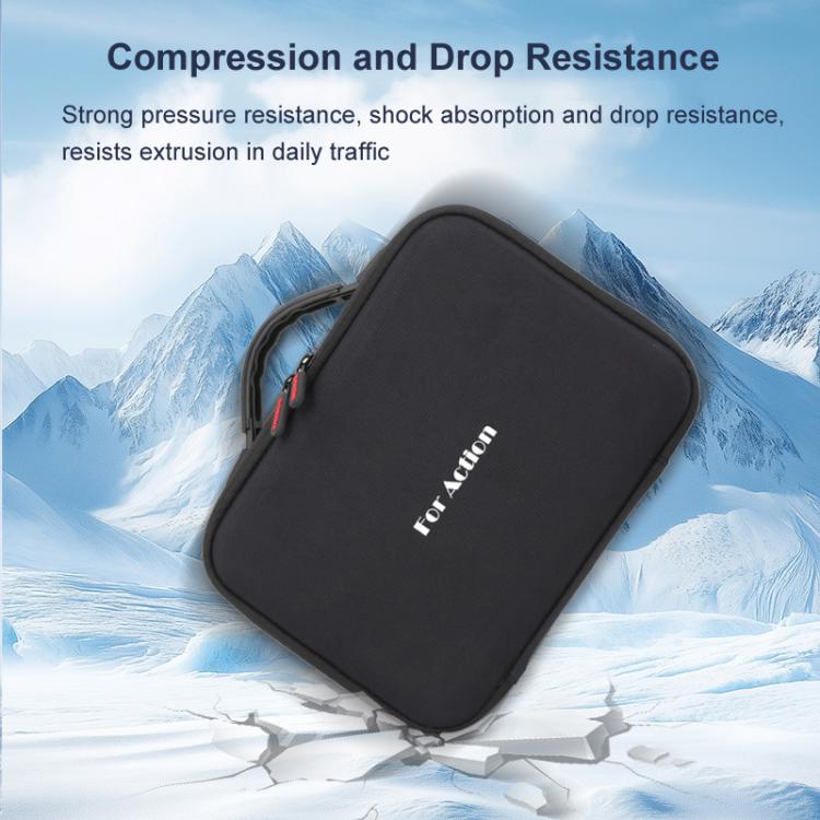 Estuche de transporte, kit todo en uno, resistente, para hombro y mano (negro) — imagen 4